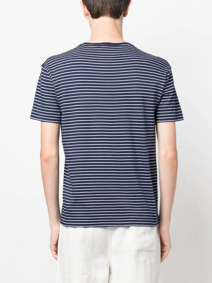 camiseta listrada de algodão