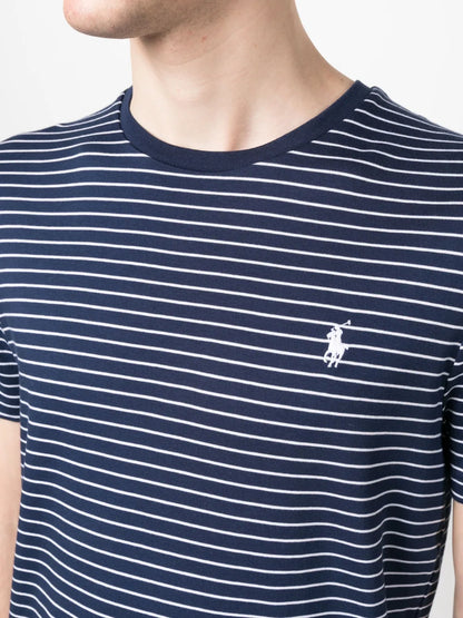 camiseta listrada de algodão