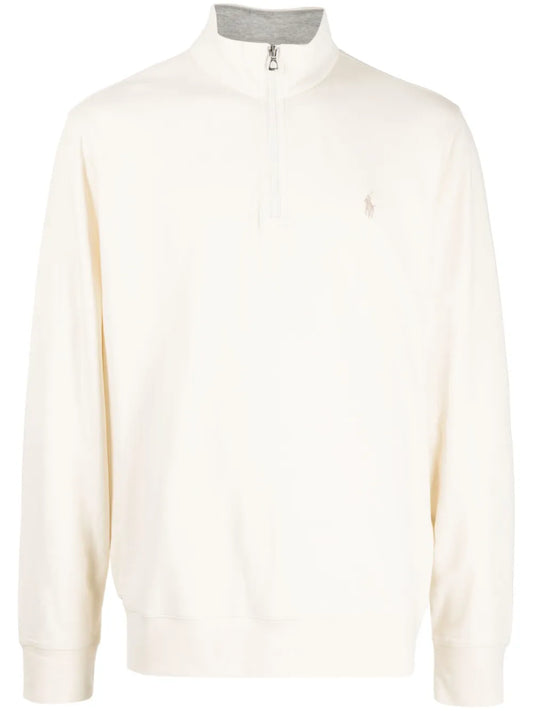 Blusa Polo com zíper e motivo Pony