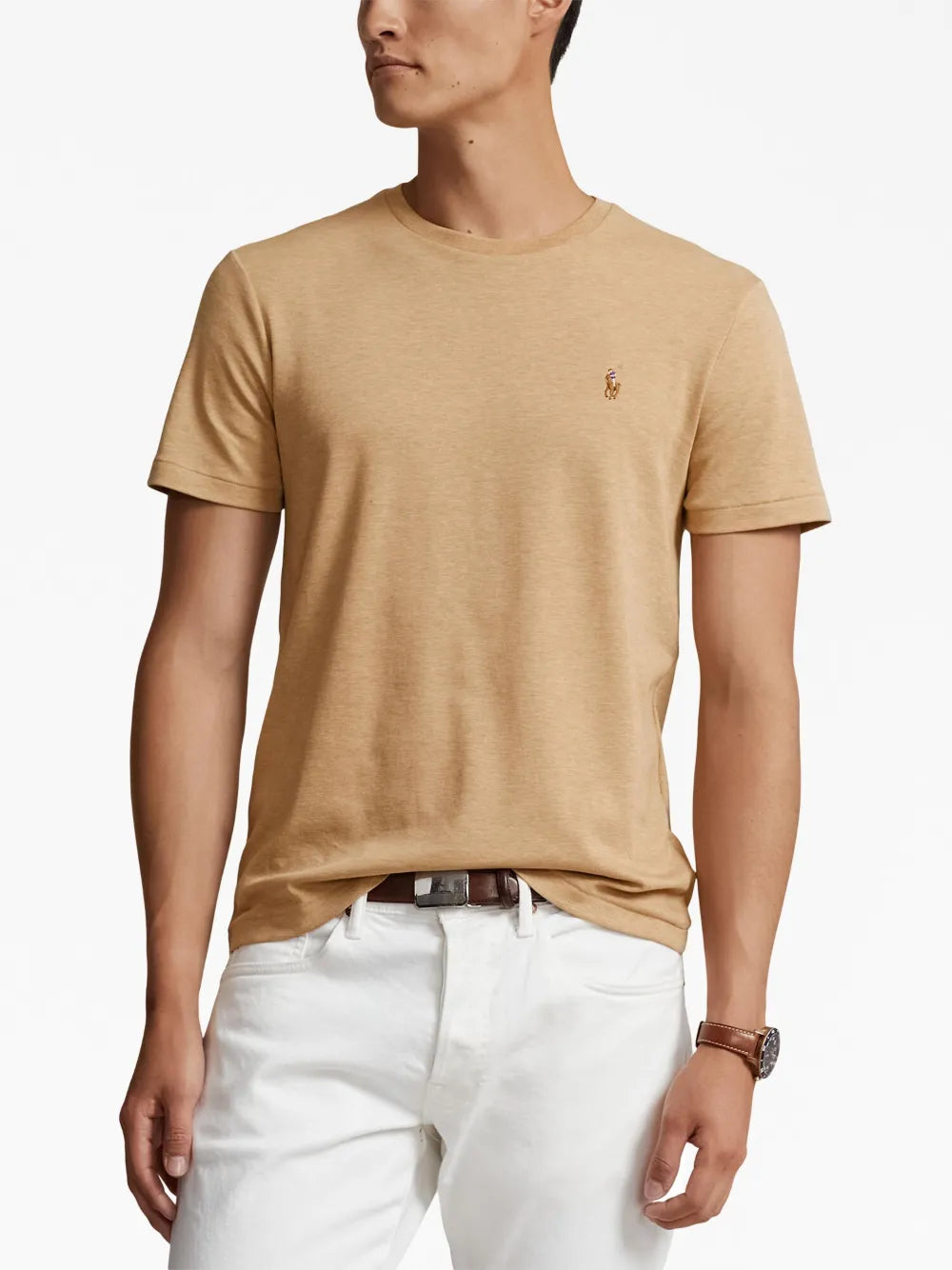 Camiseta de algodão bordada Polo Pony