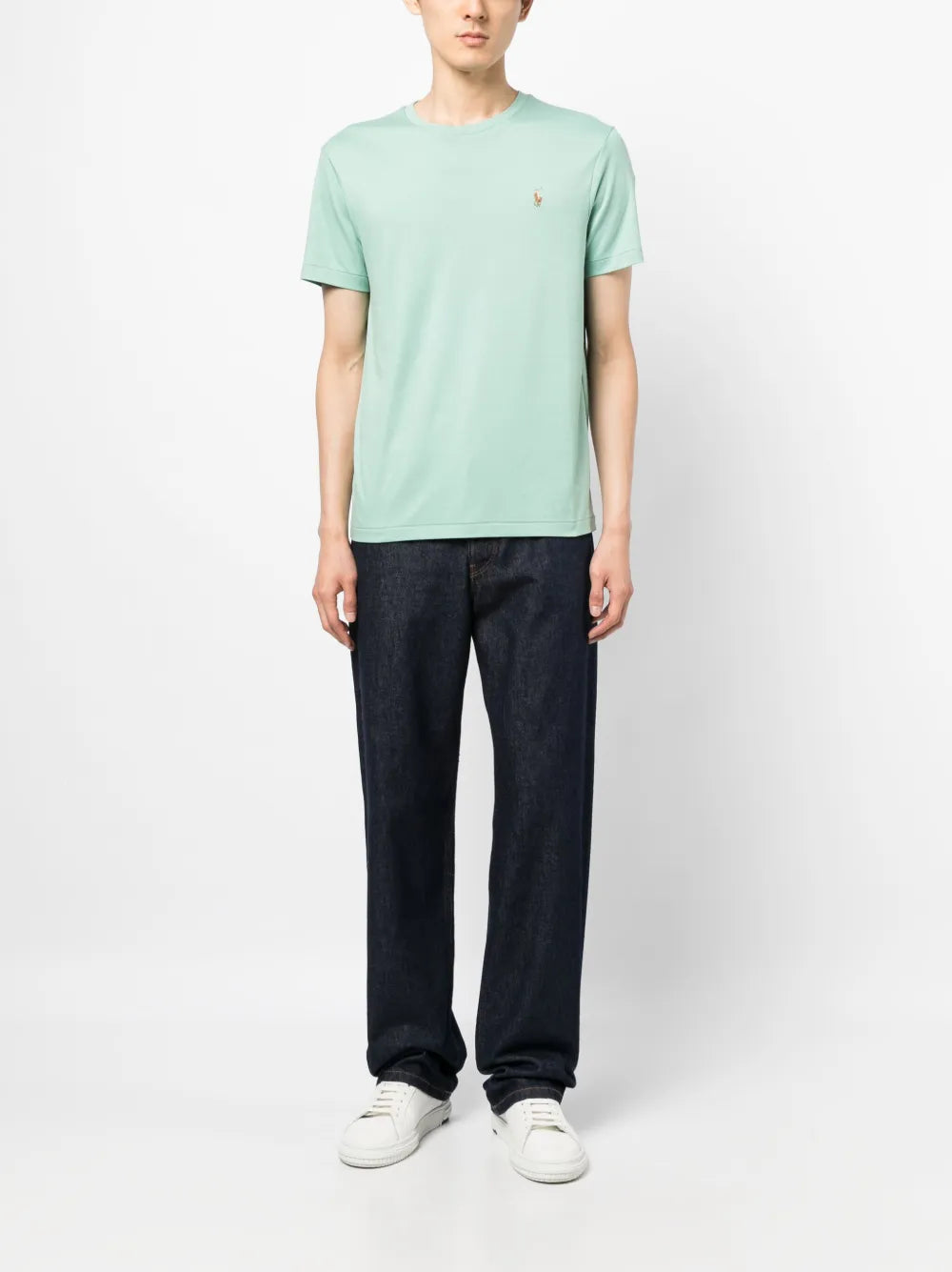Camiseta de algodão bordada Polo Pony