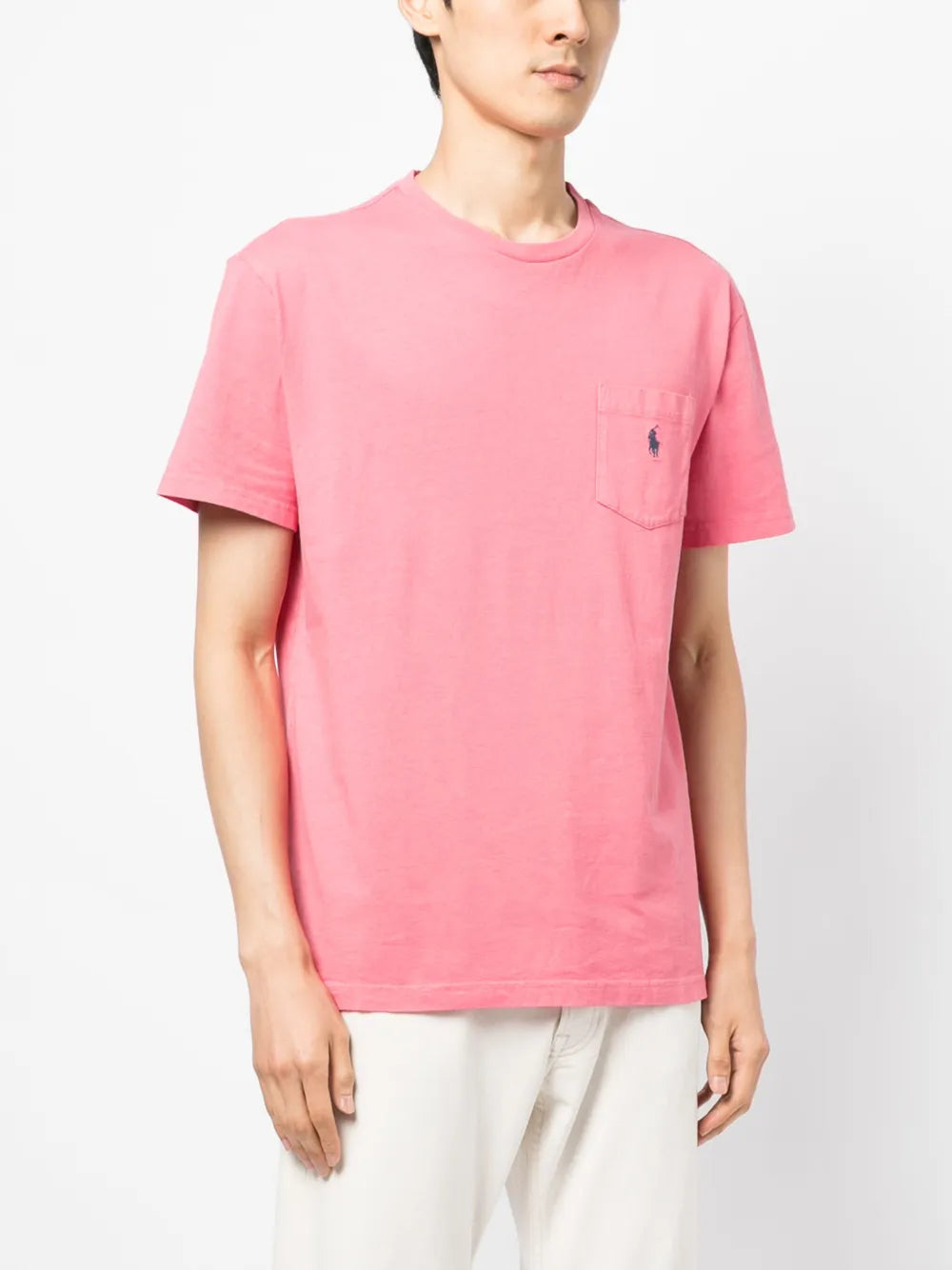 camiseta de manga curta com motivo bordado