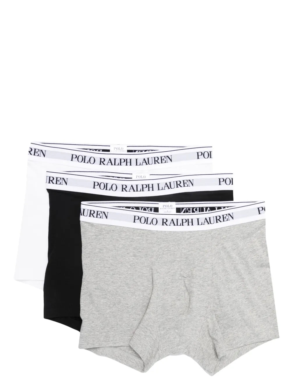 calcinhas de algodão com cós com logotipo (conjunto de três)