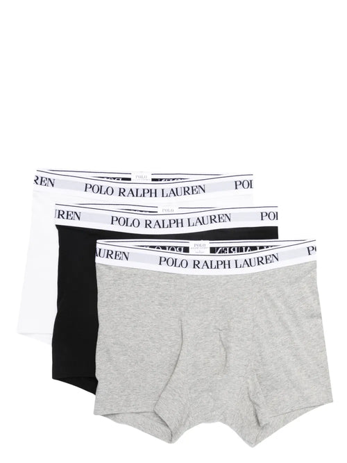 calcinhas de algodão com cós com logotipo (conjunto de três)