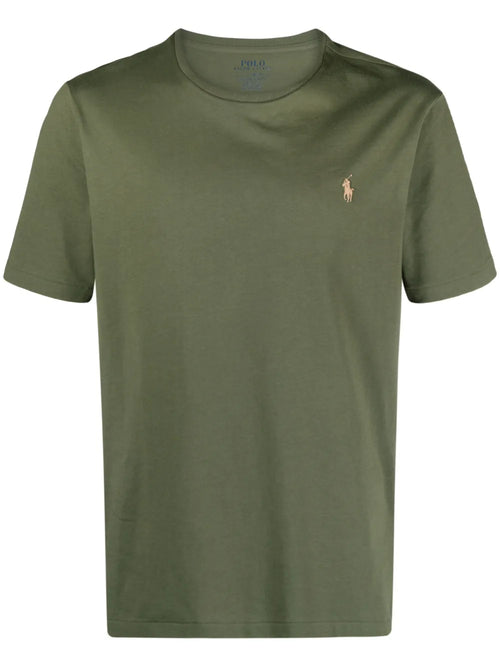 Camiseta de algodão bordada Polo Pony