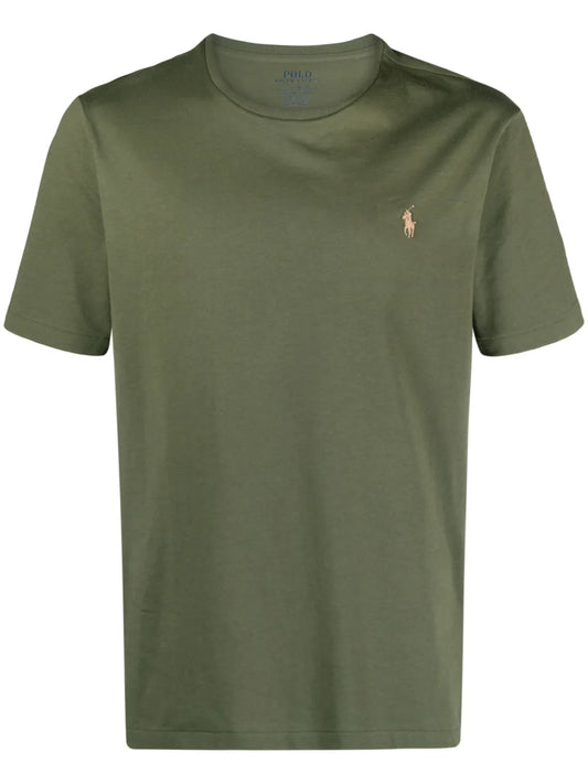 Camiseta de algodão bordada Polo Pony