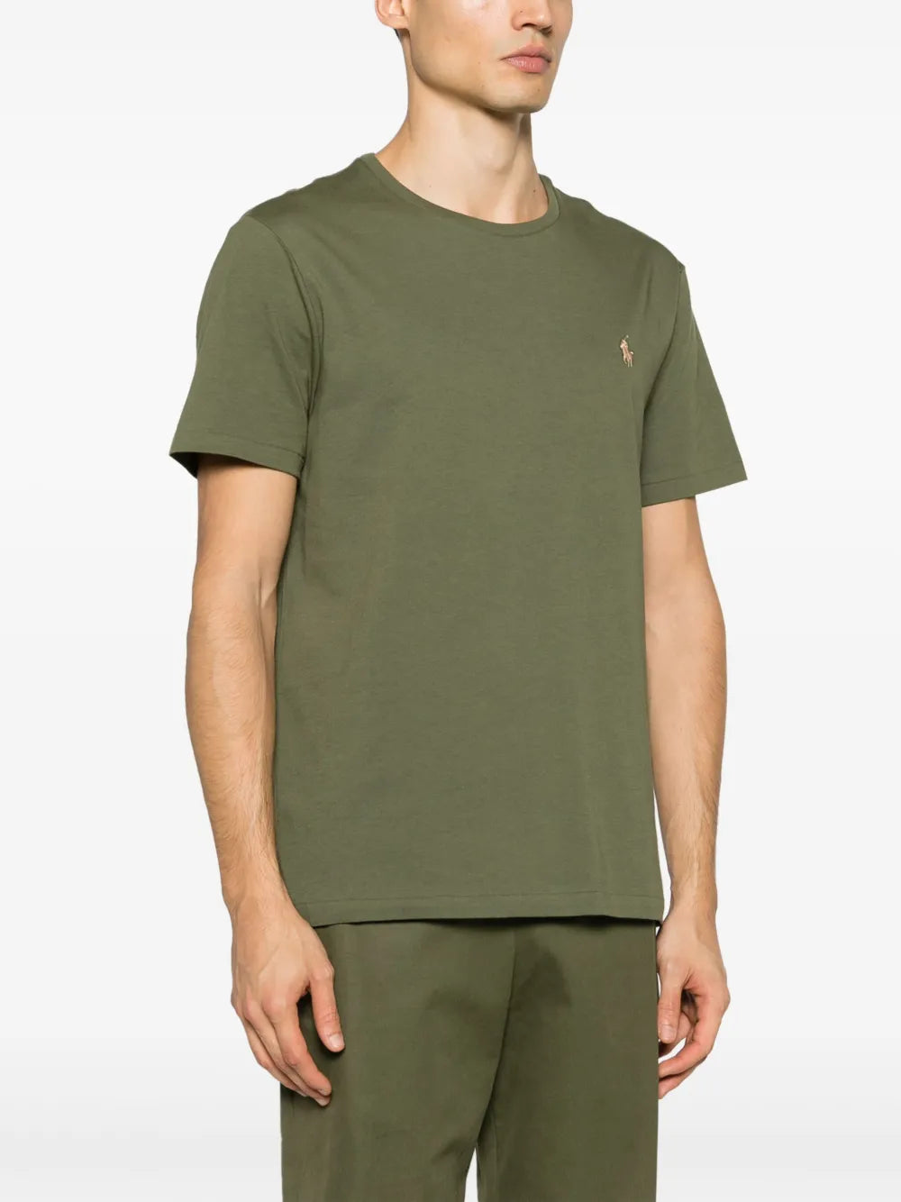 Camiseta de algodão bordada Polo Pony