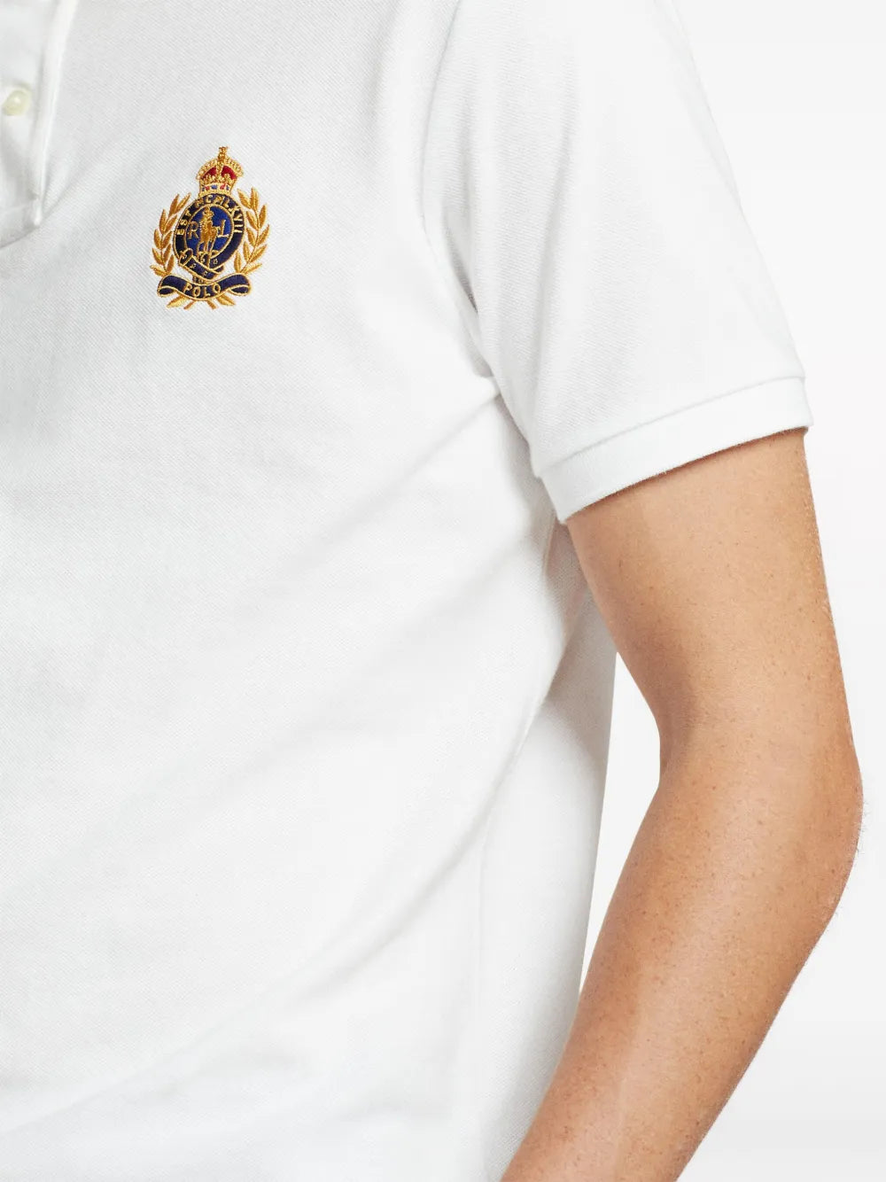 Camisa polo de algodão bordada Triple Pony