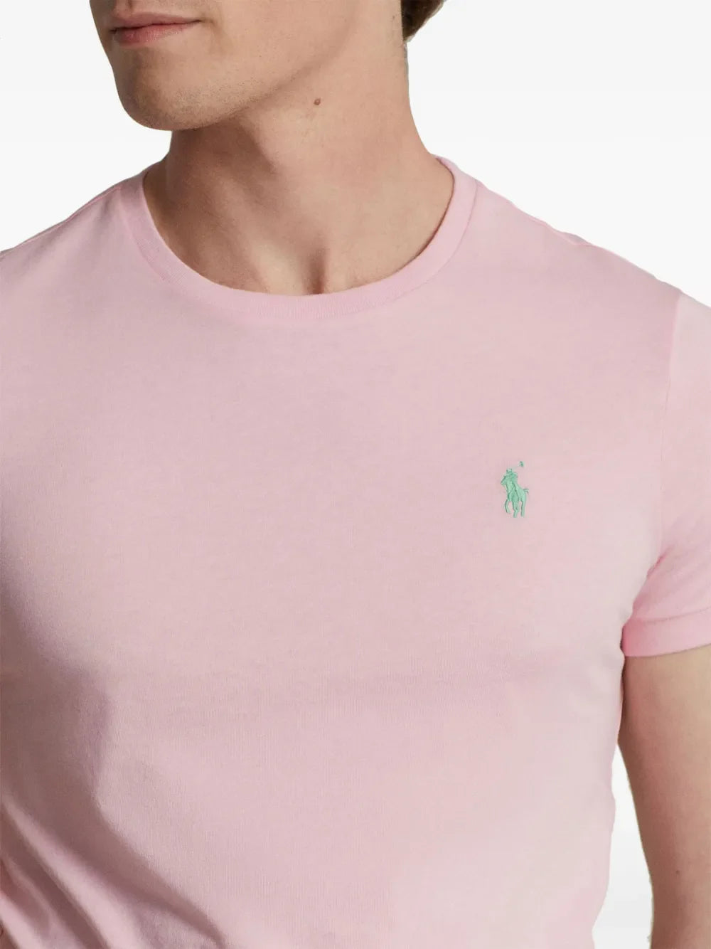 Camiseta de algodão bordada Polo Pony