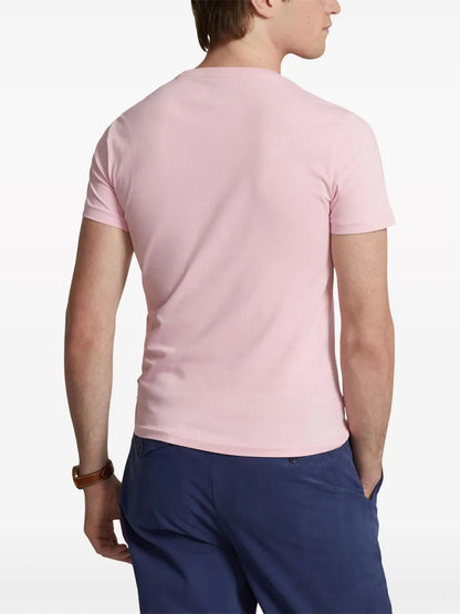 Camiseta de algodão bordada Polo Pony