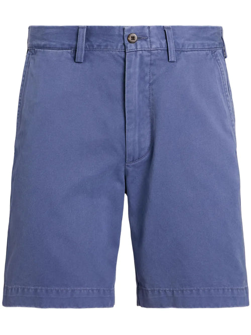 shorts chino de algodão de cintura média
