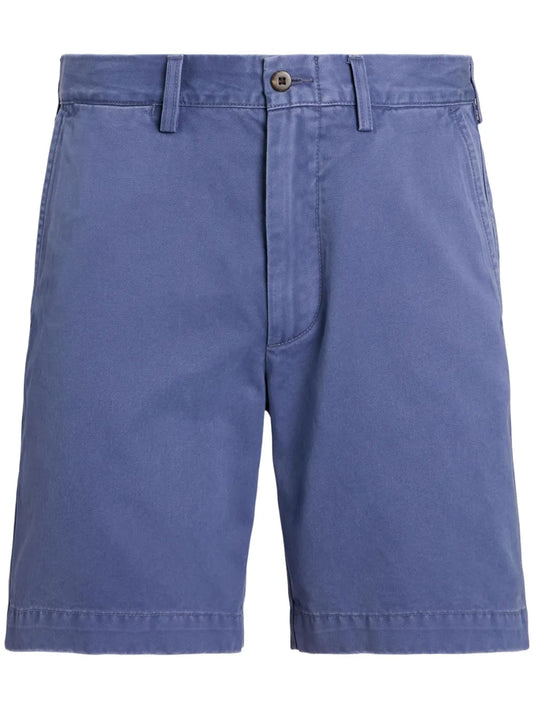 shorts chino de algodão de cintura média