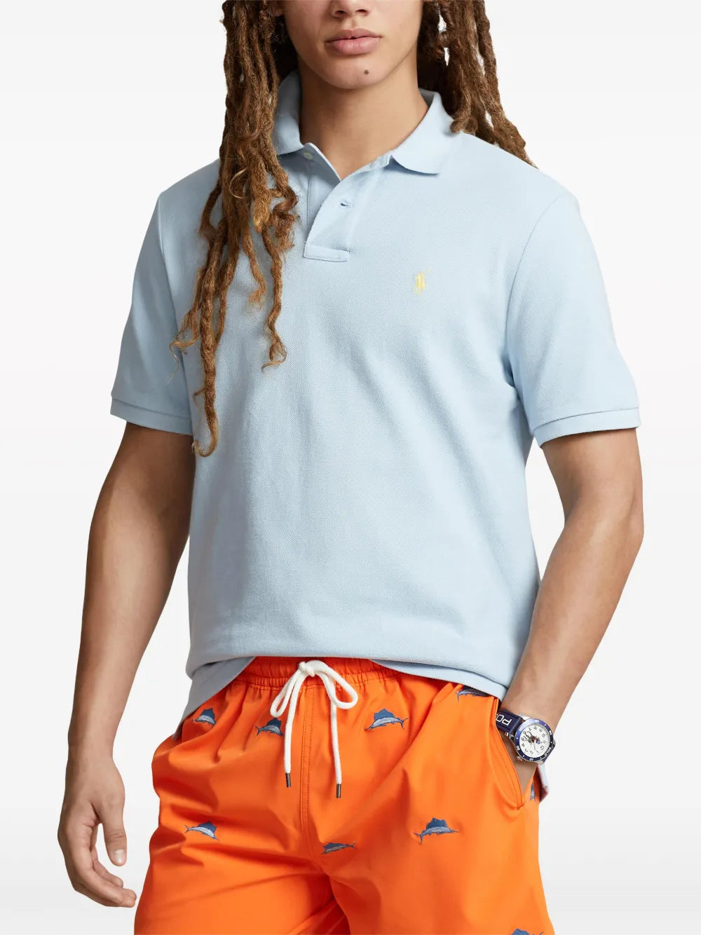 Camisa polo de algodão bordada Polo Pony