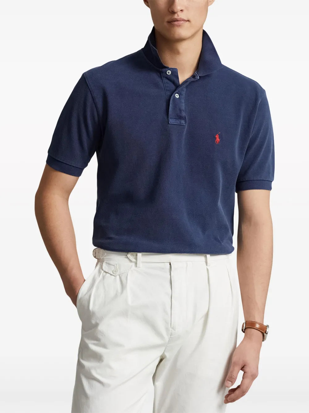 Camisa polo de algodão bordada Polo Pony
