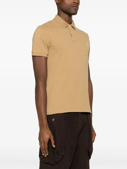 Camisa polo de algodão com bordado de pônei