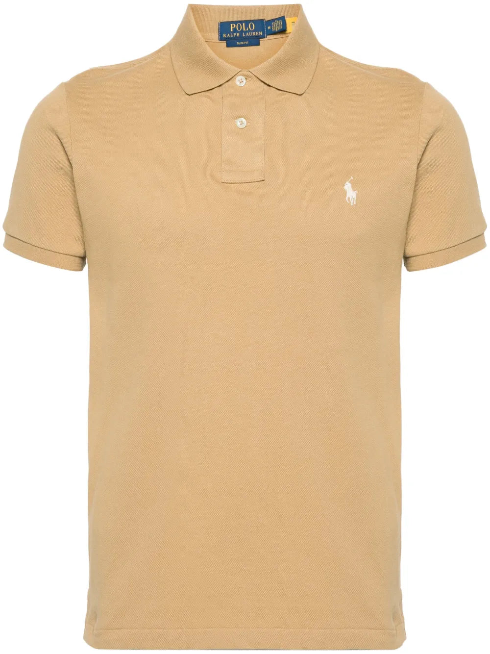 Camisa polo de algodão com bordado de pônei