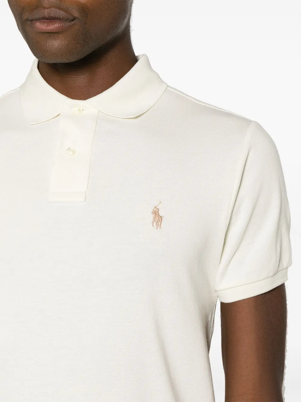 Camisa polo de algodão com bordado de pônei