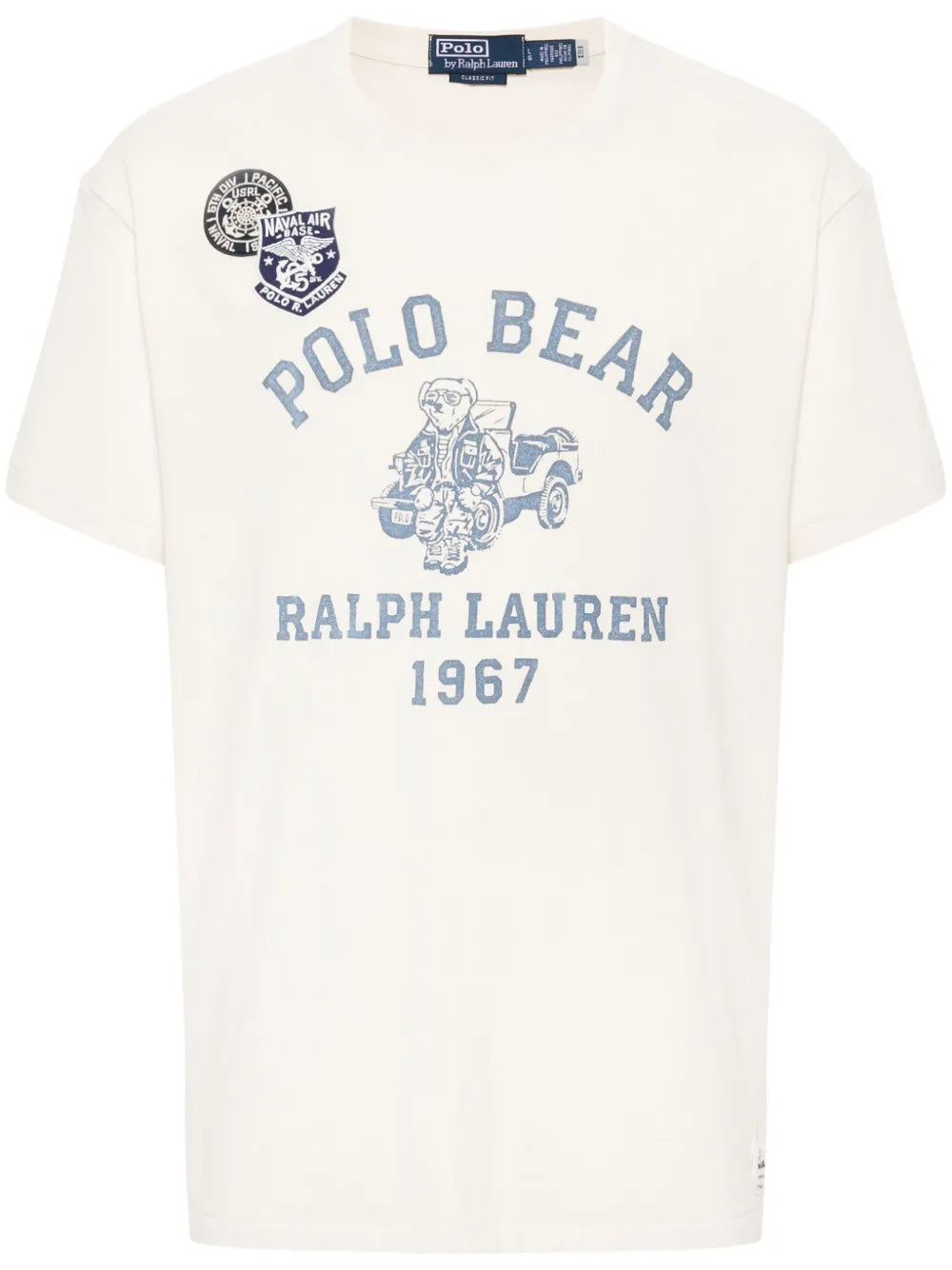 Camiseta Polo com estampa de urso