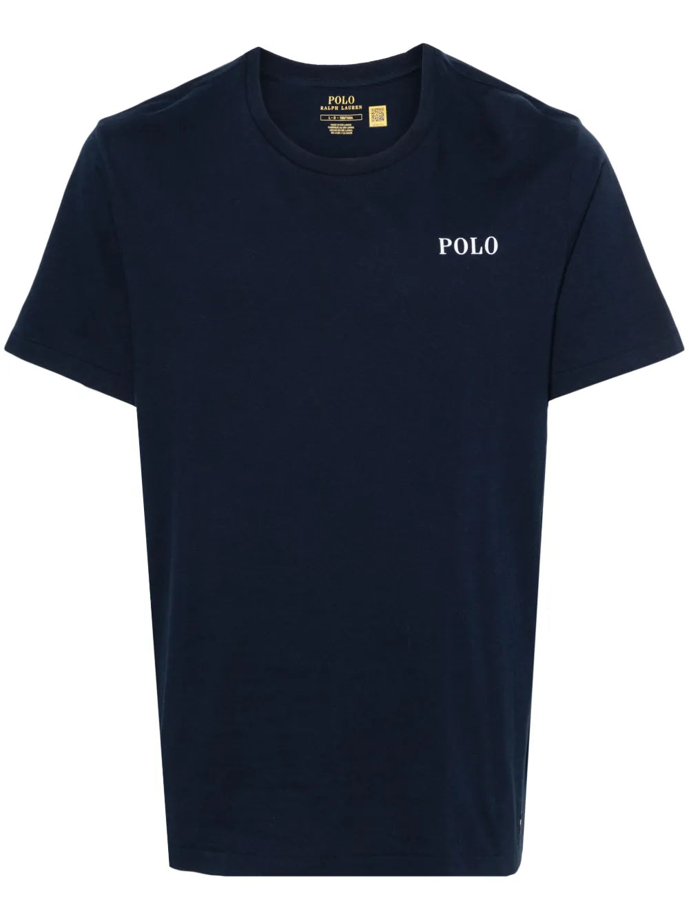 camiseta de algodão com estampa de logotipo