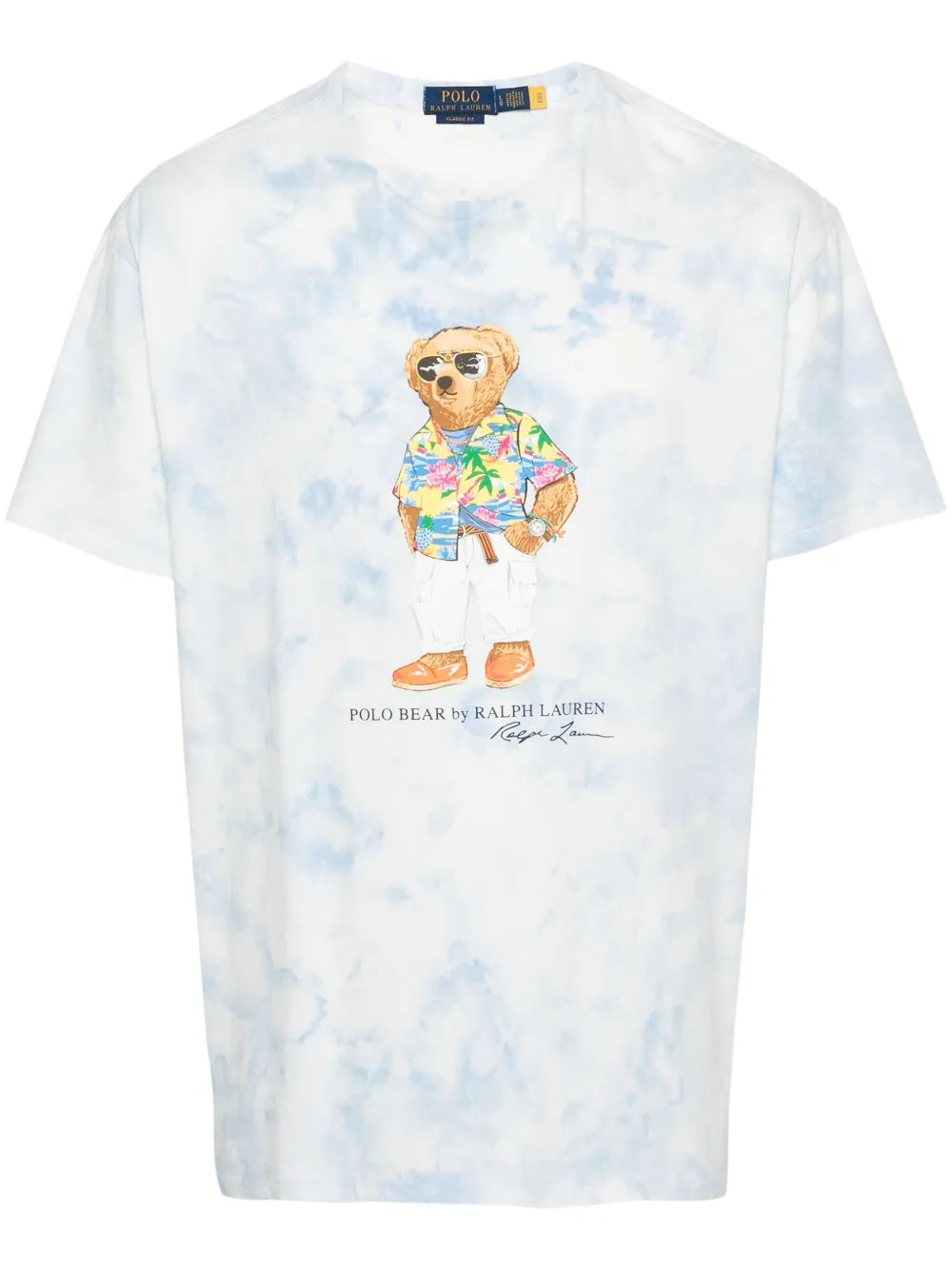 Camiseta de algodão com estampa de urso Polo