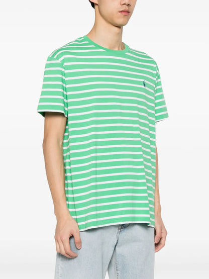 Camiseta listrada bordada Polo Pony