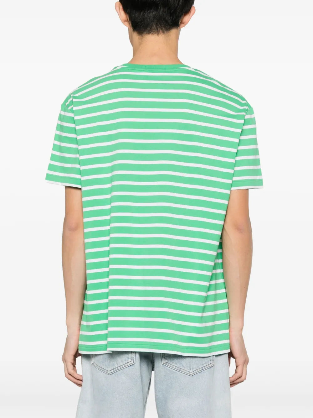 Camiseta listrada bordada Polo Pony