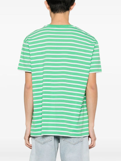 Camiseta listrada bordada Polo Pony