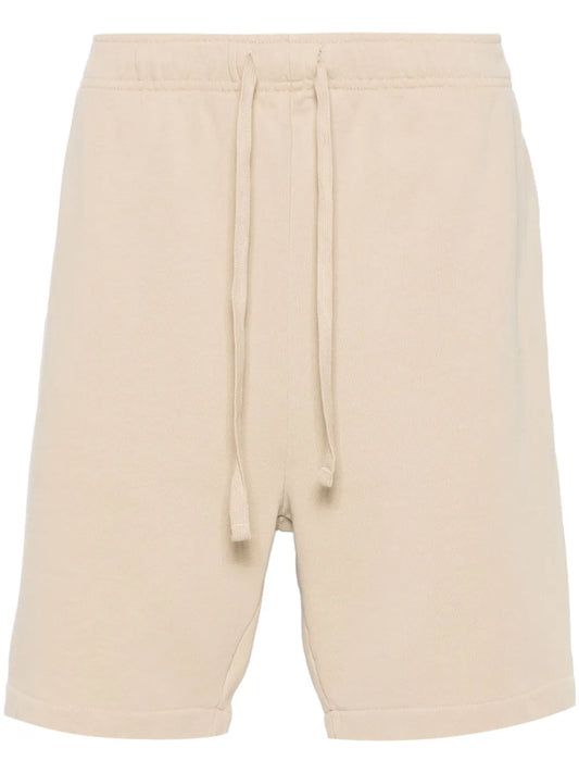 shorts de malha de algodão