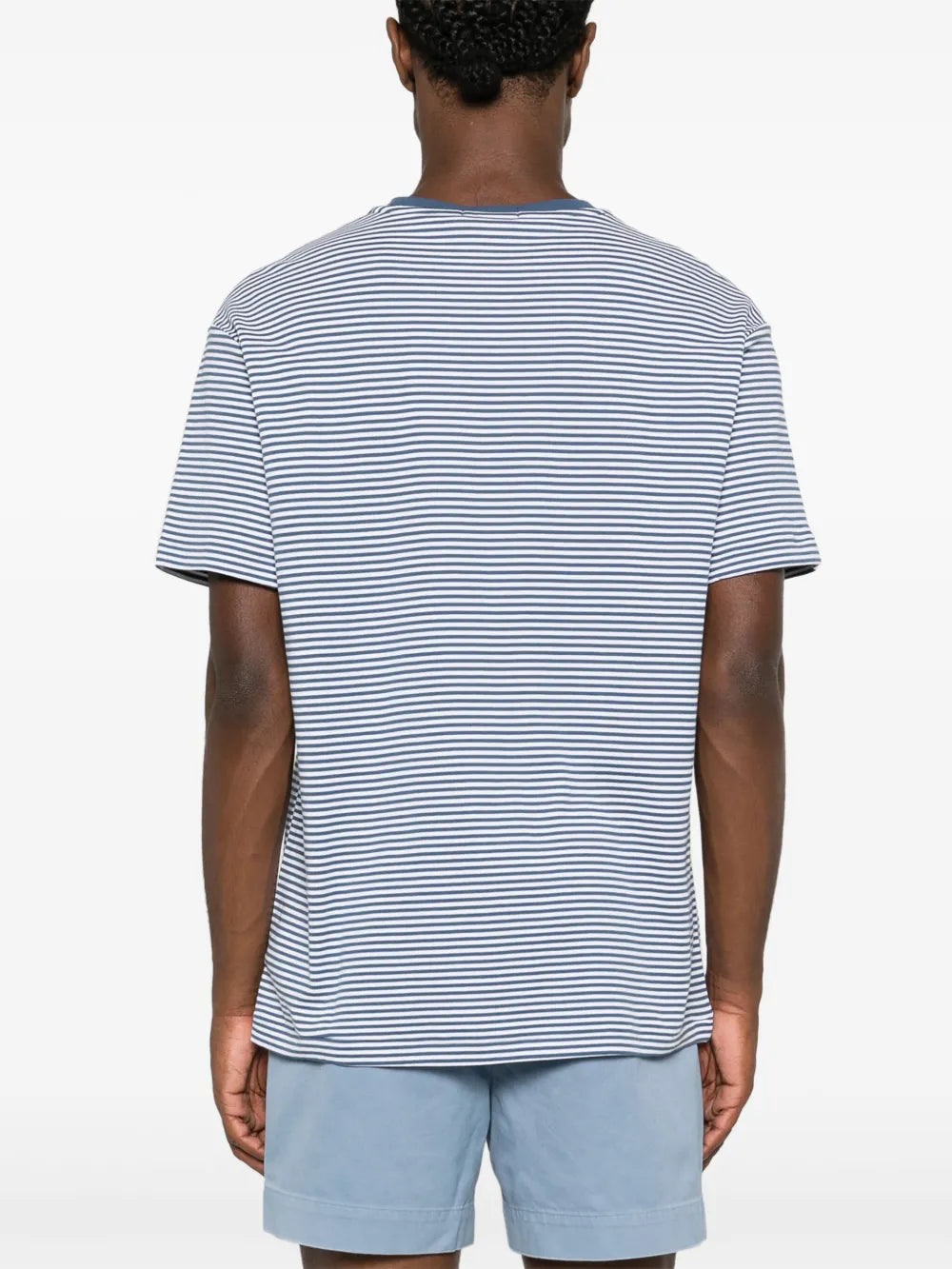 camiseta listrada de algodão