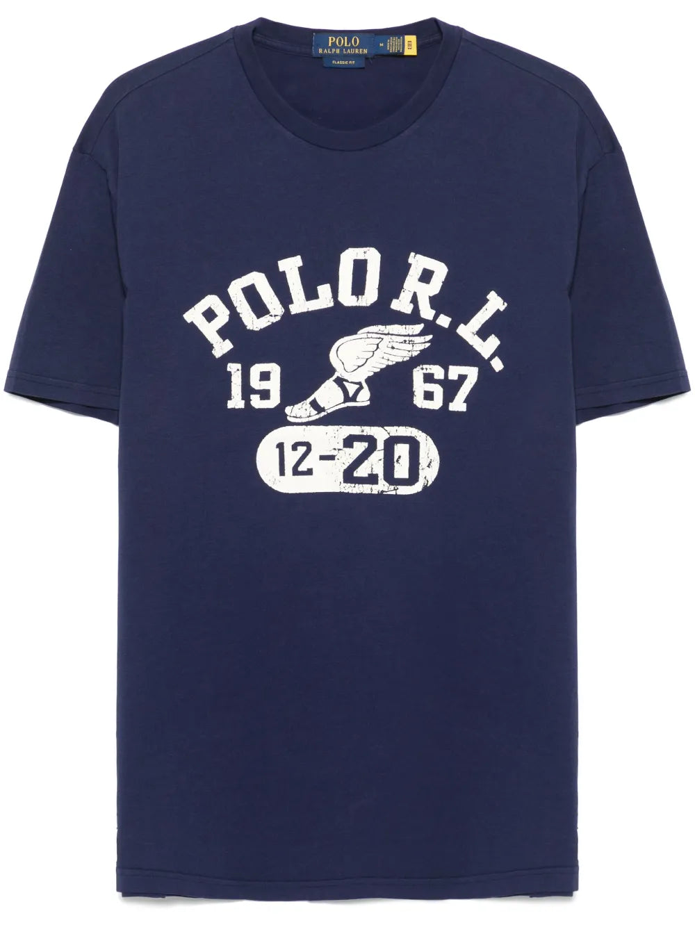 camiseta com estampa de logotipo