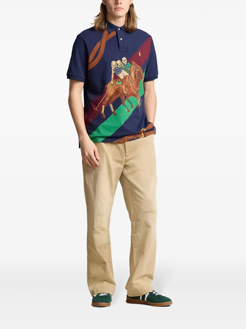Camisa polo com motivo de pônei