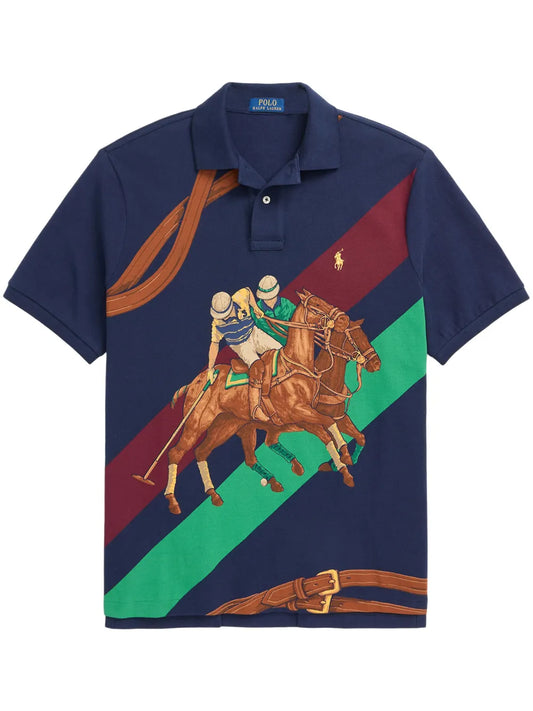 Camisa polo com motivo de pônei