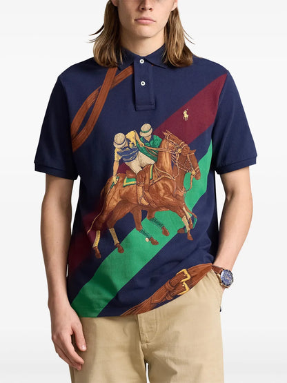 Camisa polo com motivo de pônei