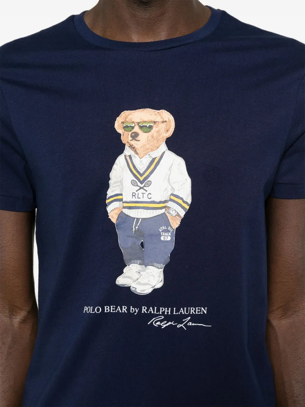 Camiseta Polo com estampa de urso