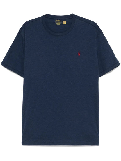 camiseta de gola redonda de jersey