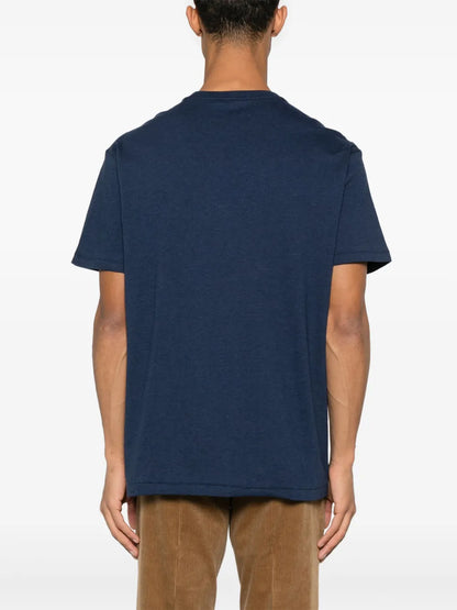 camiseta de gola redonda de jersey