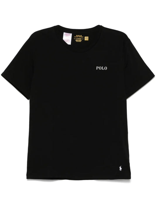 camiseta com estampa de logotipo