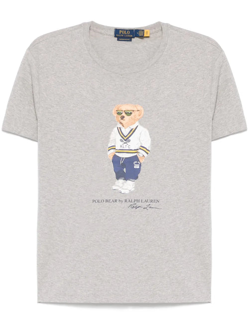 Camiseta Polo com estampa de urso