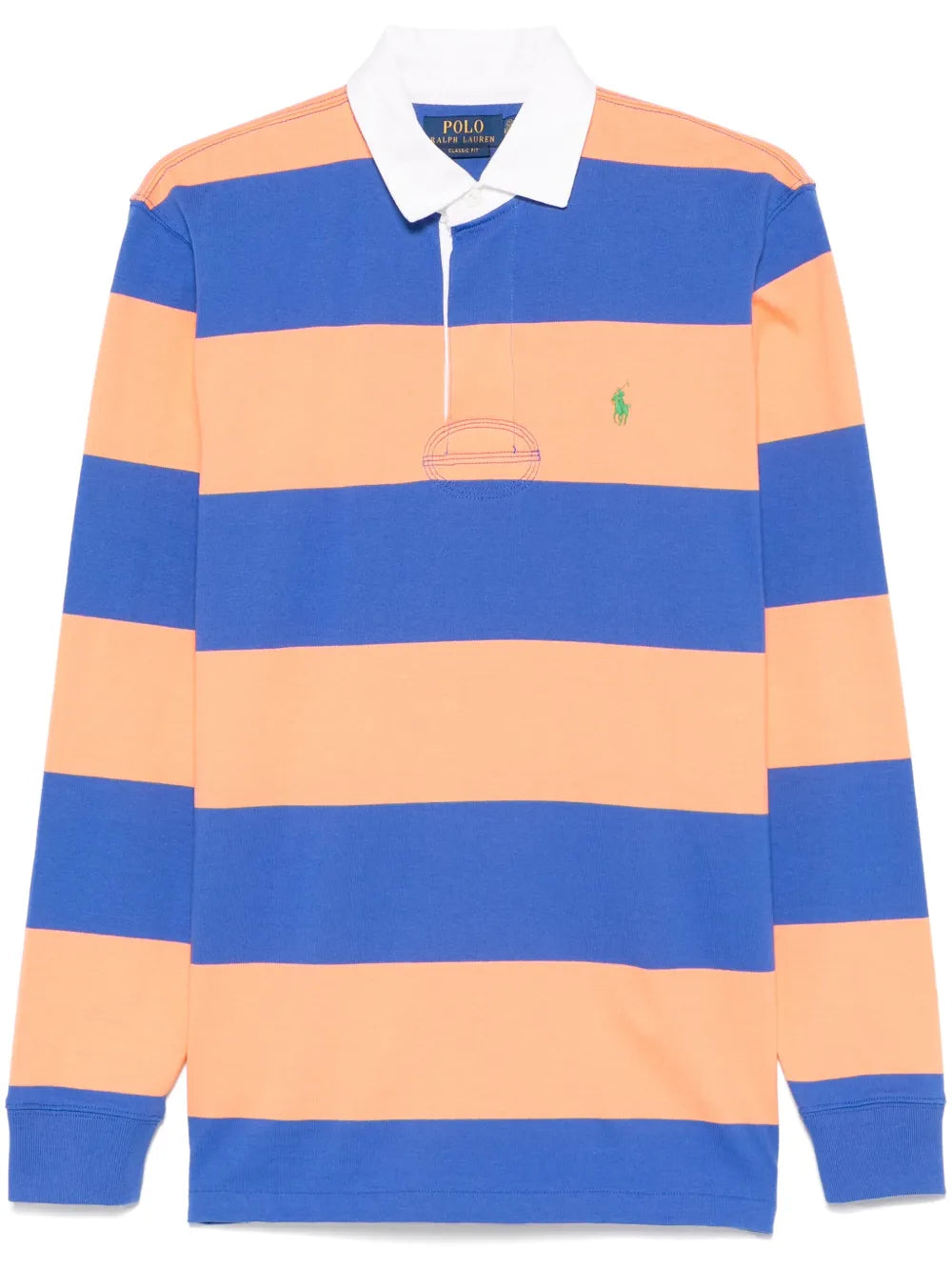 camisa polo listrada de rugby
