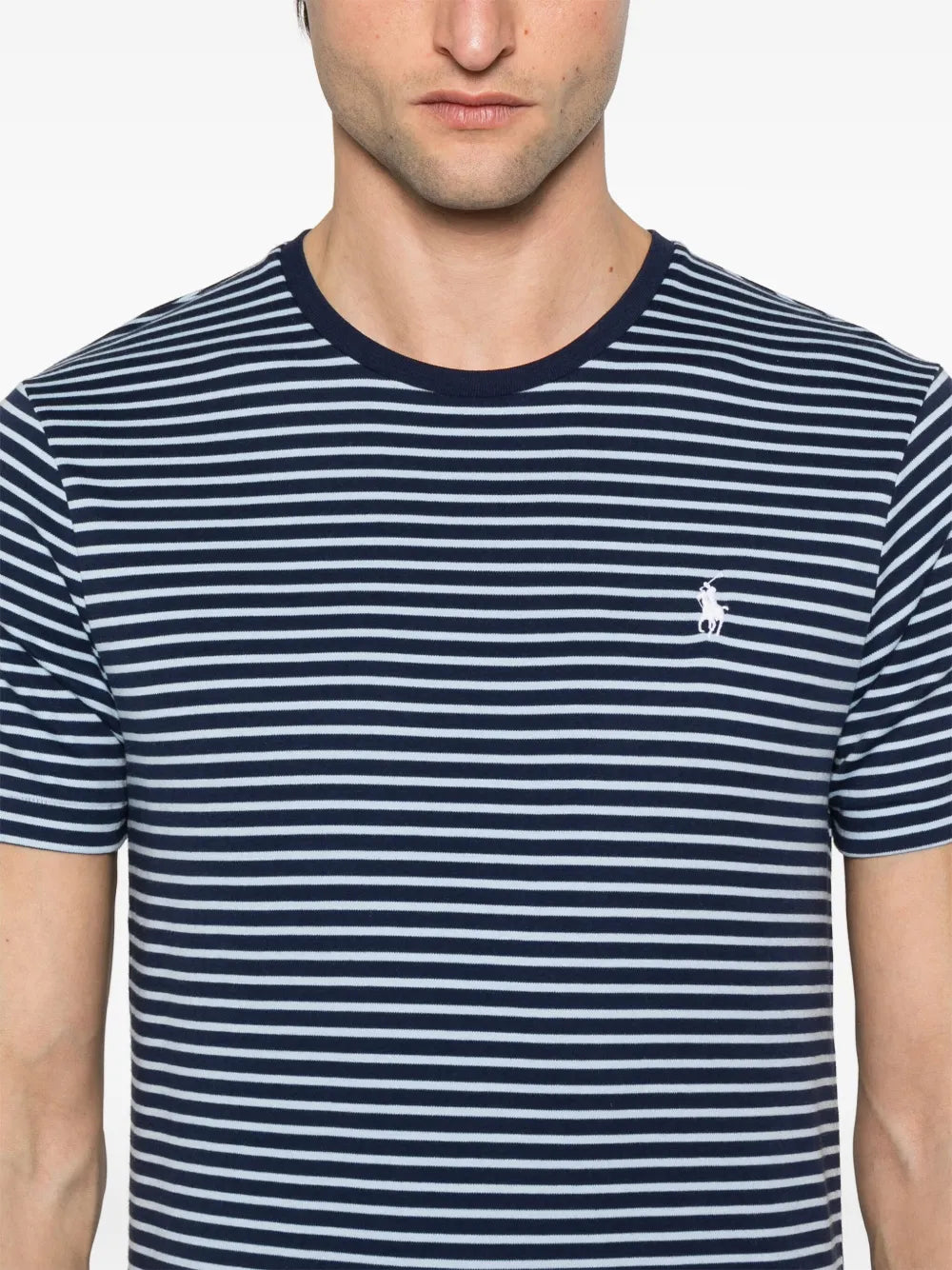 camiseta listrada de algodão