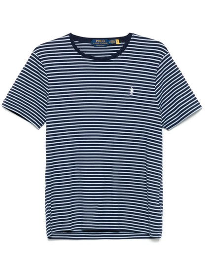 camiseta listrada de algodão