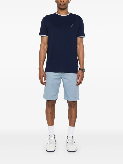 camiseta de algodão elástico