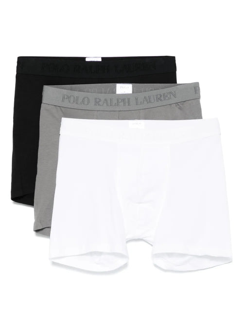 boxers com cós com logotipo (pacote com três)