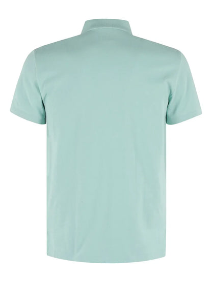 camisa polo de algodão