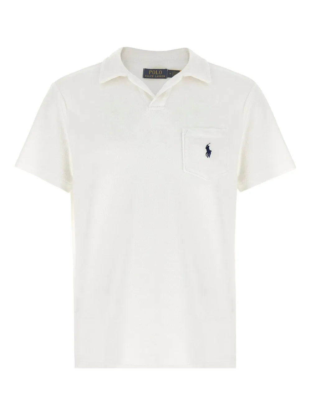 camisa polo de tecido atoalhado