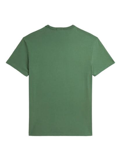 camisetas de gola redonda com logotipo bordado (pacote com três)