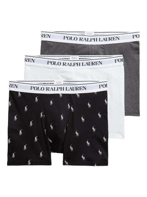 boxers com logotipo (pacote com três)