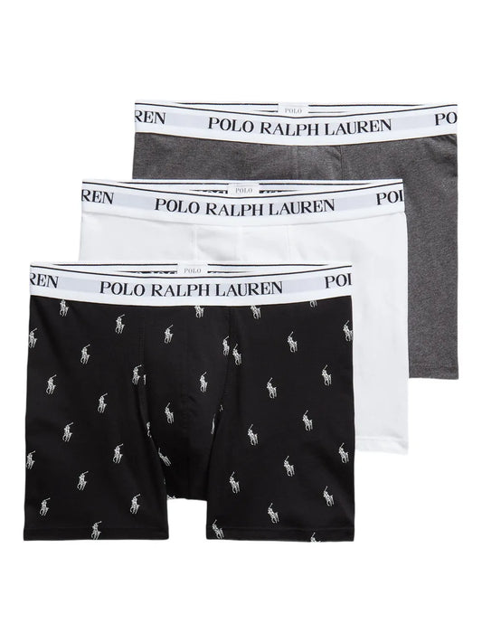 boxers com logotipo (pacote com três)