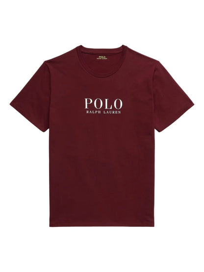camiseta com estampa de logotipo