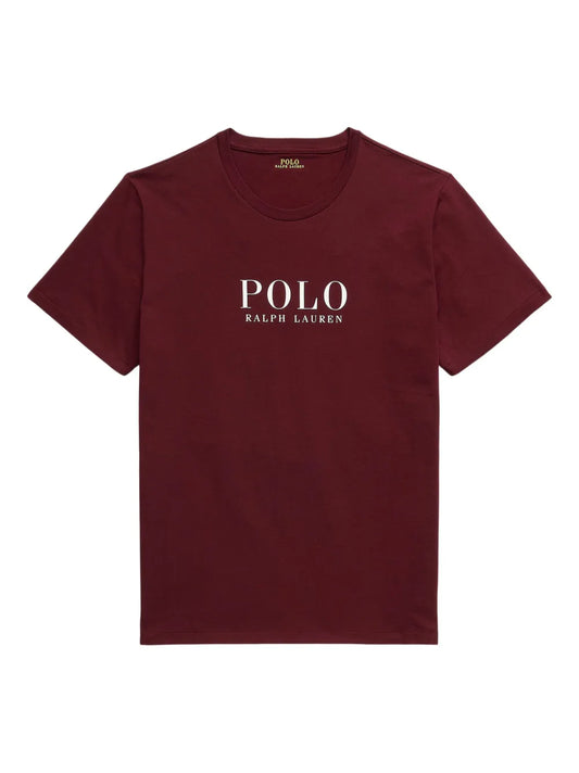 camiseta com estampa de logotipo